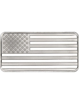 1 oz SilverTowne American Flag Silver Bar