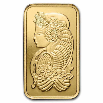 1 oz Gold PAMP Suisse Lady Fortuna Bar Veriscan® w/Assay
