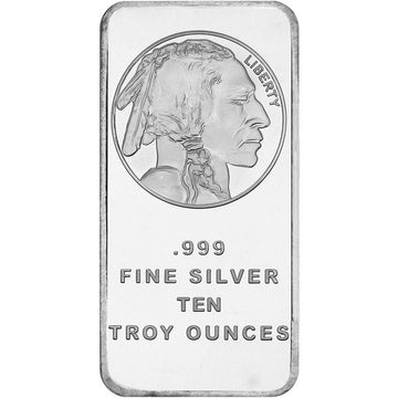 10 oz SilverTowne Buffalo Silver Bar