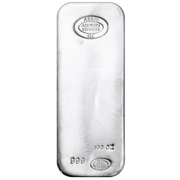 100 oz Silver Bar .999 Good Delivery