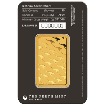10 OZ GOLD BAR PERTH