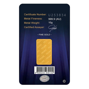 10 GRAM GOLD BAR IGR