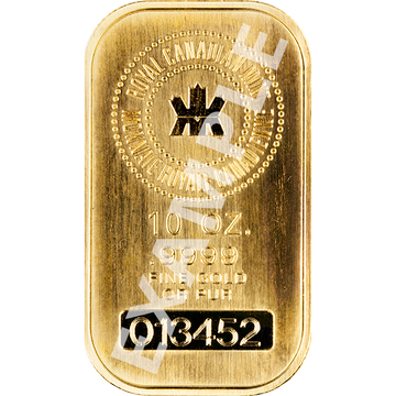 10 OZ GOLD BAR LBMA ELIG.