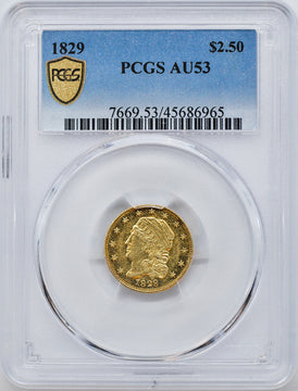 1829 $2.5 Capped Quarter Eagle PCGS AU53