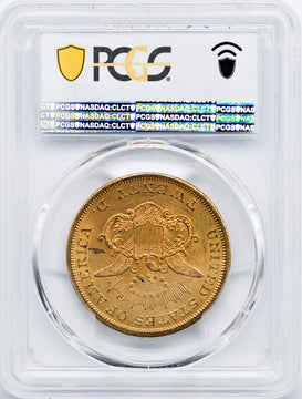 1862 $20 Liberty Double Eagle PCGS MS61