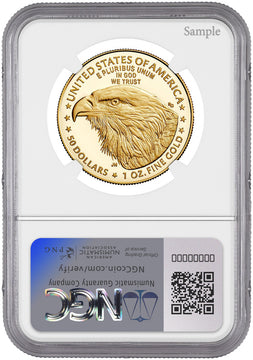 2024 W $50 1 oz Gold Eagle ER NGC PF70 Ultra Cameo