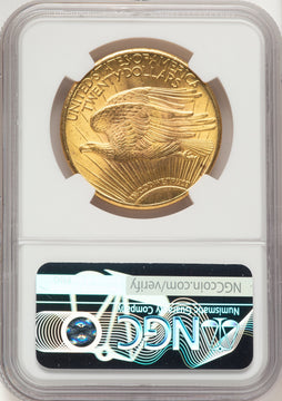 1926 $20 Tripled Die Obverse FS-101 Saint-Gaudens Double Eagle NGC MS65