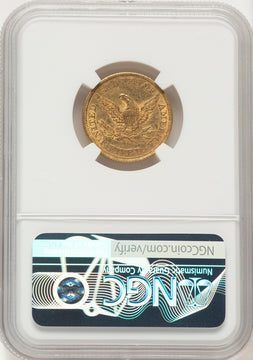 1861 $5 Liberty Half Eagle NGC AU53