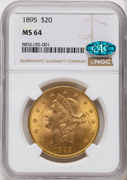 1895 $20 CAC Liberty Double Eagle NGC MS64 1895 $20 CAC Liberty Double Eagle NGC MS64