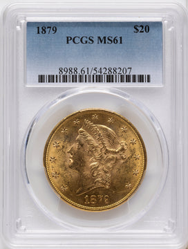 1879 $20 Liberty Double Eagle PCGS MS61 1879 $20 Liberty Double Eagle PCGS MS61