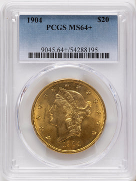 1904 $20 Liberty Liberty Double Eagle PCGS MS64+ 1904 $20 Liberty Liberty Double Eagle PCGS MS64+