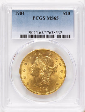 1904 $20 Liberty Liberty Double Eagle PCGS MS65 1904 $20 Liberty Liberty Double Eagle PCGS MS65