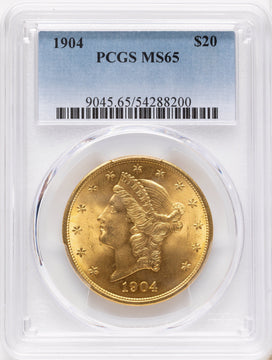 1904 $20 Liberty Liberty Double Eagle PCGS MS65 1904 $20 Liberty Liberty Double Eagle PCGS MS65