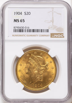 1904 $20 Liberty Liberty Double Eagle NGC MS65 1904 $20 Liberty Liberty Double Eagle NGC MS65