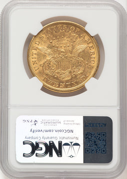 1869-S $20 Liberty Double Eagle NGC AU55 (177347052)