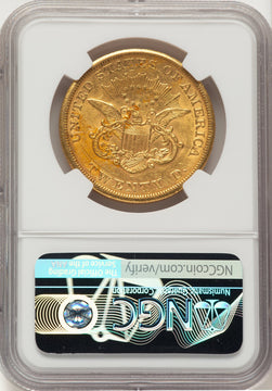 1865-S $20 Liberty Double Eagle NGC AU53