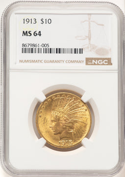 1913 $10 Indian Eagle NGC MS64 (177427254)