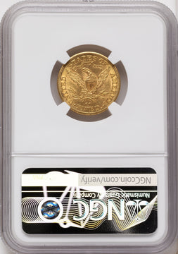 1892-CC $5 CAC Liberty Half Eagle NGC MS62 1892-CC $5 CAC Liberty Half Eagle NGC MS62