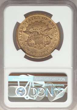 1861 $20 Liberty Gold Double Eagle NGC AU55