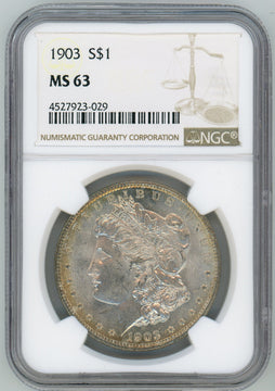 1903 S$1 Morgan Dollar NGC MS63