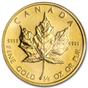 1985 1/4 Oz Gold Canadian Maple Leaf Coin BU