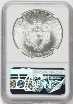 1986 American Silver Eagle NGC MS69 Ron Harrigal Signed