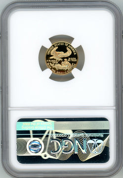 1990-P Tenth Ounce Gold Eagle NGC PF70 Ultra Cameo Mercanti Signed