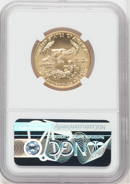 1991 $25 Half Ounce Gold Eagle NGC MS69 Don Everhart Signed