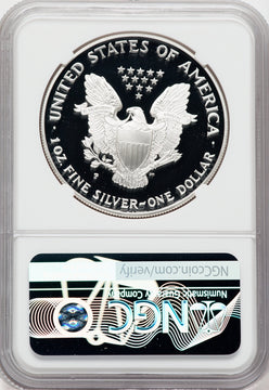 1996-P American Silver Eagle NGC PF70 Ultra Cameo Ron Harrigal Signed