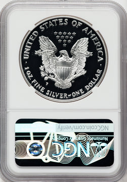 1999-P American Silver Eagle NGC PF70 Ultra Cameo Ron Harrigal Signed