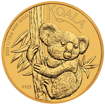 2024 1/10 oz Australian Gold Koala Coin BU