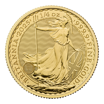 2025 Great Britain 1/4 oz Gold Britannia BU