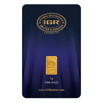 1 GRAM GOLD BAR IGR