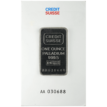 1 oz Palladium Bar .9995 (Random Mint)