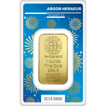 1 OZ GOLD BAR ARGOR-HERAEUS LUNAR YEAR OF THE RABBIT 2023