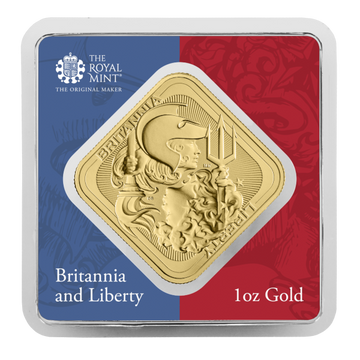 1 oz Britannia and Liberty Gold Bar