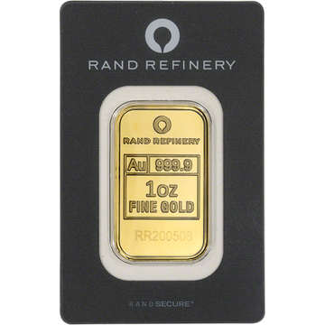 1 OZ GOLD BAR RAND REFINERY