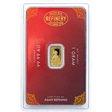 1 GRAM GOLD BAR DIWALI ASAHI MINT