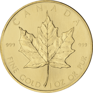 1 oz Canadian Gold Maple Leaf Coin BU (Random Year)