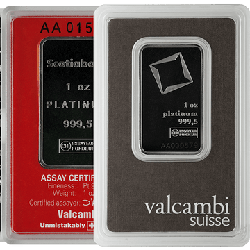 1 oz Platinum Bar .9995 (Random Mint)