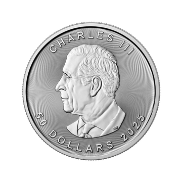 2025 1 OZ CANADIAN PLATINUM MAPLE LEAF