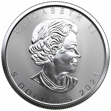 2021 1 oz Canadian .9999 Silver Maple Leaf Coin BU
