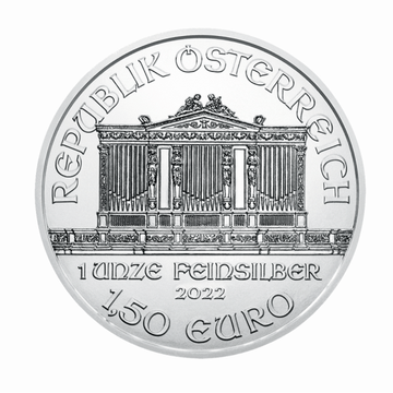 2022 1 oz Austrian Silver Philharmonic Coin BU