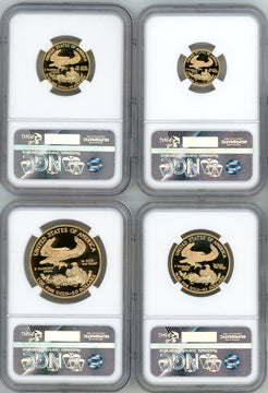2005-W American Gold Eagle Proof 4-Coin Year Set NGC PF70 Ed Moy Signed