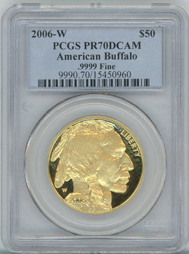 2006-W $50 One-Ounce Gold Buffalo PCGS PR70DCAM