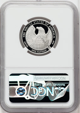 2007-W $50 Half-Ounce Platinum Eagle NGC PF70 Ron Harrigal Signed