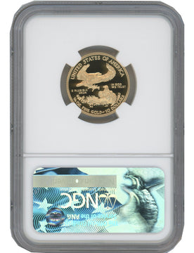 2017-W $10 Quarter Ounce Gold Eagle NGC PF70 Ultra Cameo Ed Moy Signed