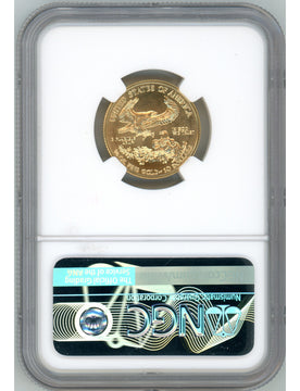 2018 $10 Quarter Ounce Gold Eagle NGC MS70 Don Everhart Signed