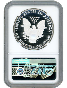 2018-W American Silver Eagle NGC PF70 Ultra Cameo Ed Moy Signed