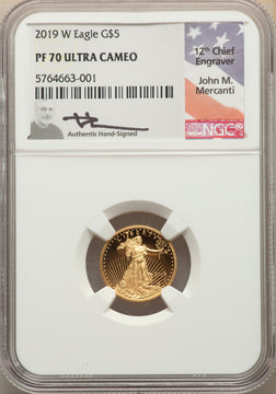 1988-2019 $5 Tenth-Ounce Gold Eagle 31 Coin Set NGC PF70 Mercanti Signed